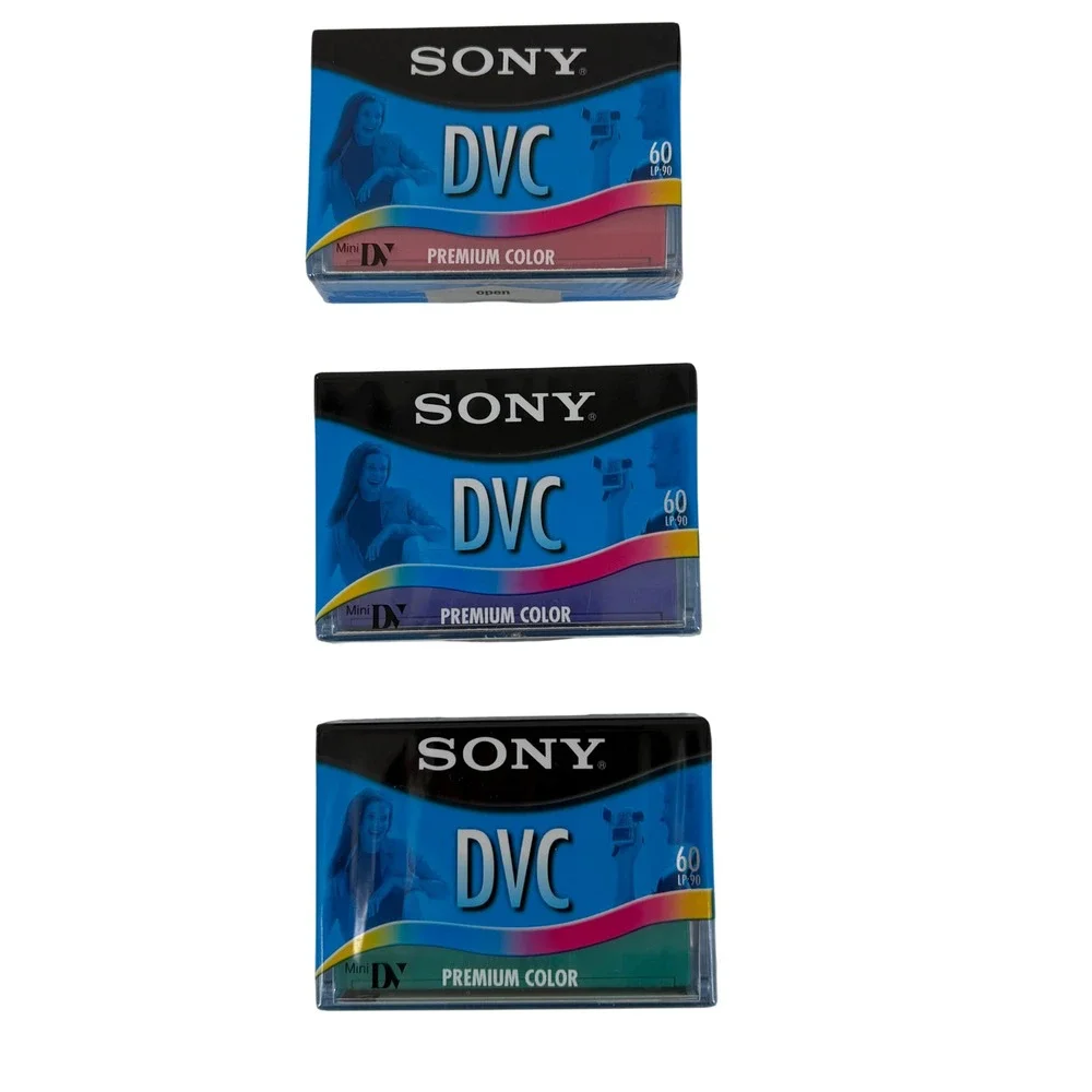 Lot of 3 Sony DVC Premium Color Digital Video Cassette 60 Minute SP 90 Minute LP